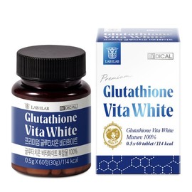 Lap On Lab 랩온랩 프리미엄 고순도 글루타치온 비타화이트 60정 Lap on Lab Premium High Purity Glutathione Vita White 60 Tablets