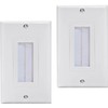 Brush Wall Plate Cable Pass Through Insert, 1-Gang Wall Plate