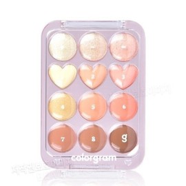 Colorgram Noontorial Eye Palette 05 Blossom Plus Coral Silver Love / 컬러그램 눈토리얼 아이 팔레트 05 블로섬더하기코랄은사랑