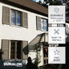 Duralok Vinyl Exterior Shutters | One Pair | Louvered 50/50