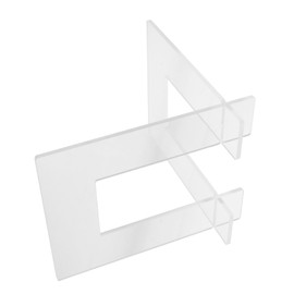 WOONEKY Durable Acrylic Holder for Scooters Bicycles Transparent Display Rack for Home Retail Use Firm Support for Outdoor Conditions