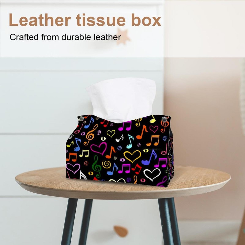 2 Pack Tissue Box Cover Holder, Musical with Melody and