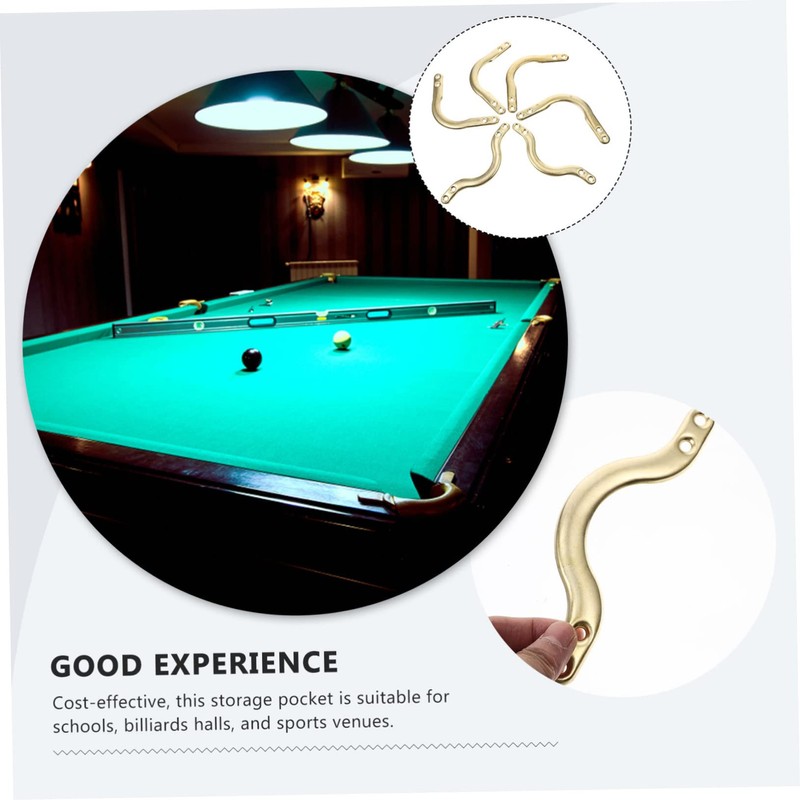 Mikinona 6pcs Pool Table Pockets Fixing Kit Durable Billiard Net