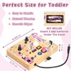 Joyreal Montessori Busy Board with LED Switches for Toddlers