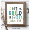 Bible Verse Wall Art - I Am A Child of