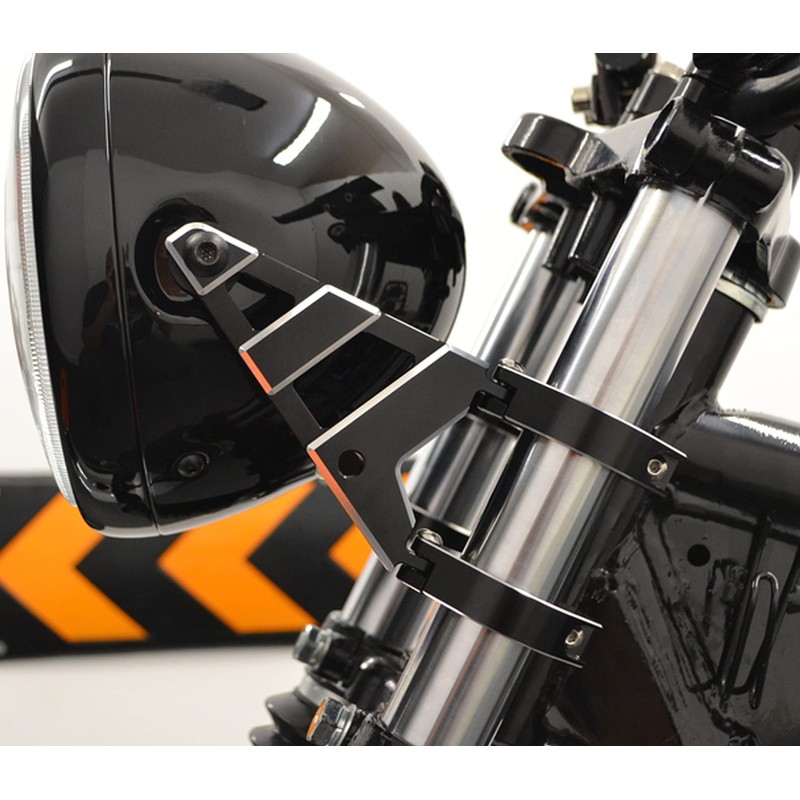 Headlight Holder 55-57 mm with Fork Clamps for Motorcycle CNC