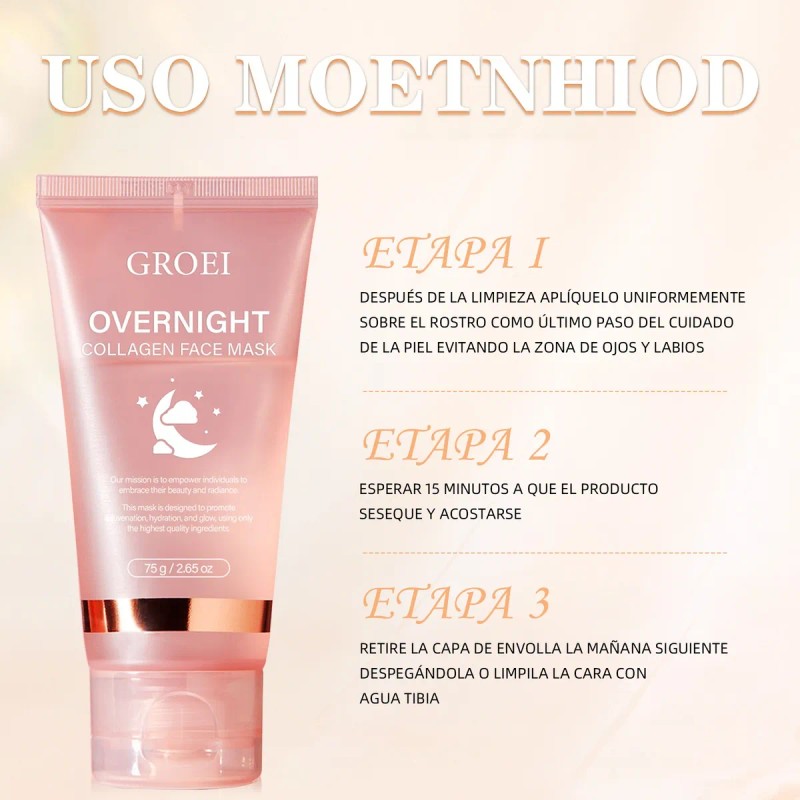Crema Colágeno Mascarillas Profunda Cepillo