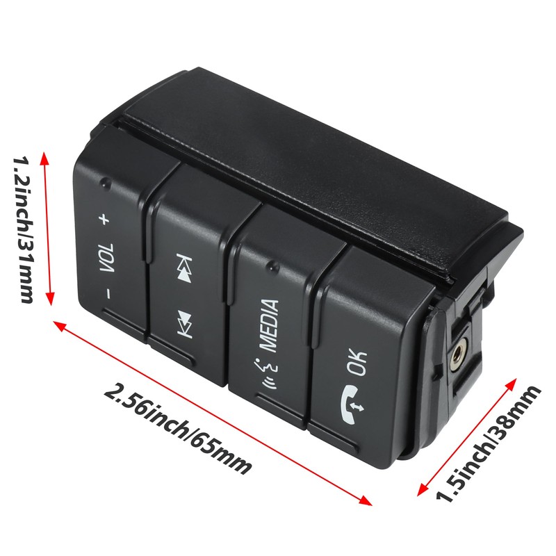 HUSUKU Steering Wheel Audio Control Switch Right Side Compatible with