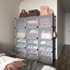 ROJASOP Portable 8-Tier Shoe Cabinet - 48-Pair Shoe Organizer with