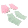 Pink Moisturizing Hand Gloves Touch Screen Prevent Cracked Skin Green