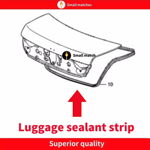 SM NEW Weatherstrip Trunk Lid Rubber Seal Fits For 1998-2002