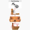10PCS Stainless Steel Soft Close Cabinet Door Hinges with Screws