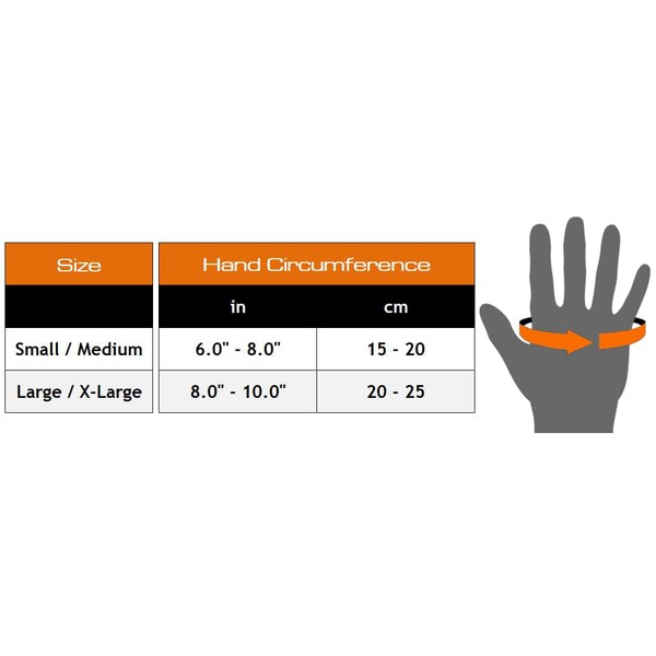 Meister Padded ProWrap Hand Wrap Gloves (Pair) - Small/Medium