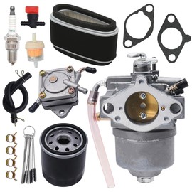 Cylinman 15003-2349 Carburetor Fit for Kawasaki FC420V 4 Stroke Engine With Air Filter Oil Filter Gaskets
