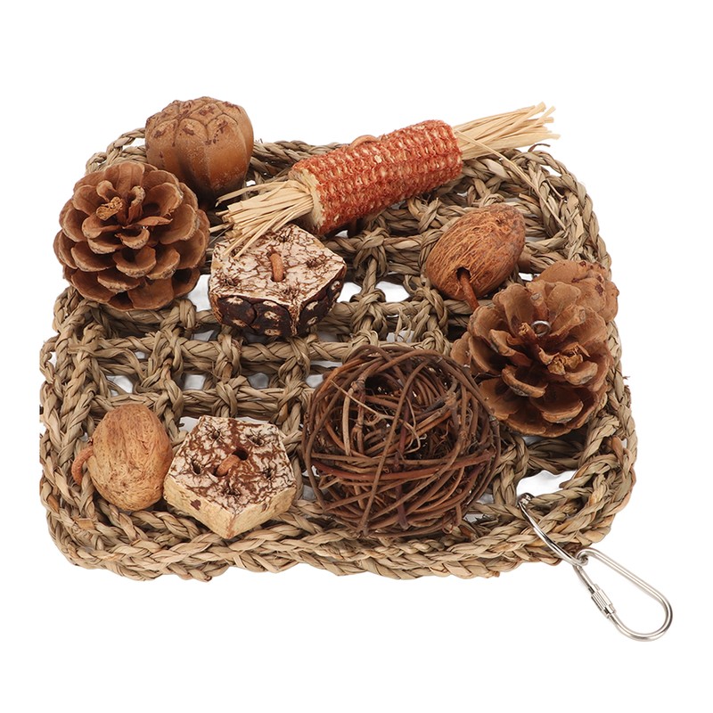 Bird Climbing Net Rattan Ball Pine Cone Corn Cob Nuts