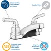 Pacific Bay Lynden Bathroom Sink Faucet - Metallic Plating Over