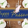 Happy Passover Table Runner Star of David Pesach Jewish Decorations