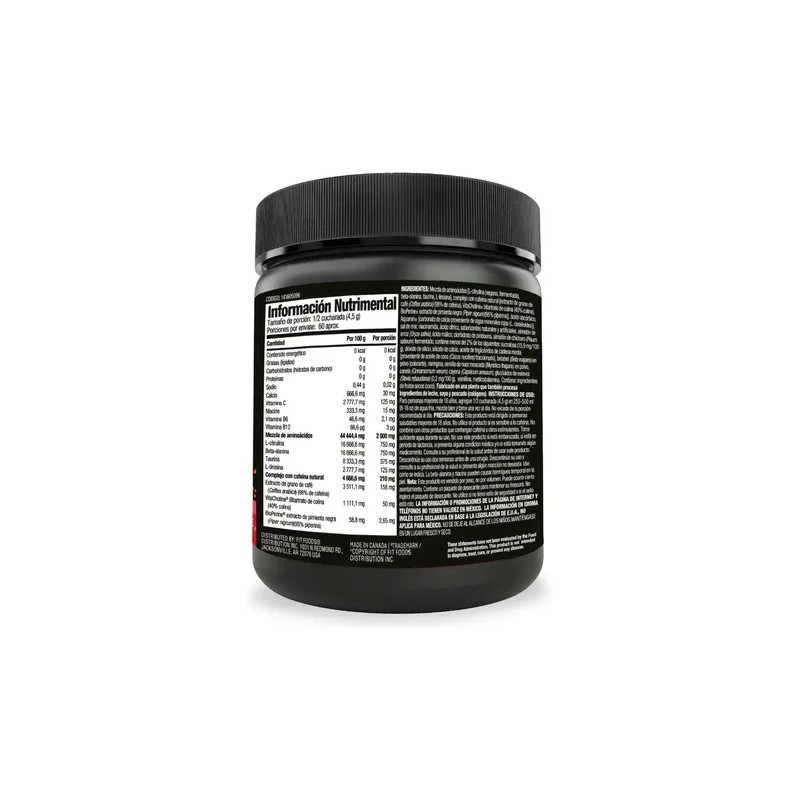 Suplemento Pre Entreno Mutant Pwo 270g Frutas 60 Porciones