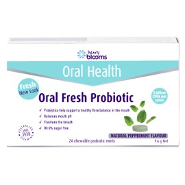 Henry Blooms Oral Fresh Probiotic 24 Chewable Tablets