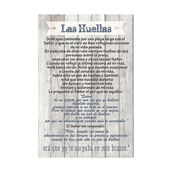 Dexsa Las Huellas - Footprints - Inspirational Saying in Spanish