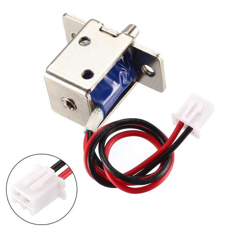 uxcell DC 12V 0.54A 4.5mm Mini Electromagnetic Solenoid Lock Push