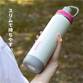 Takeya FLASK Active Slim 0.2 gal (0.65 L), 22.0 fl oz (650 ml), Peach Blaze Cold Insulation Water Bottle