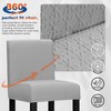 Lellen Bar Stool Covers Set of 2 - Jacquard Bar
