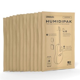 D'Addario Guitar Humidifier Packs - Two-Way Humidification System Conditioning Packets - For Maintaining Proper Guitar Humidification Level - 12 Maintain Replacement Packets