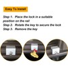 8 Pcs Adjustable Sliding Window Safety Lock with Safety Lock