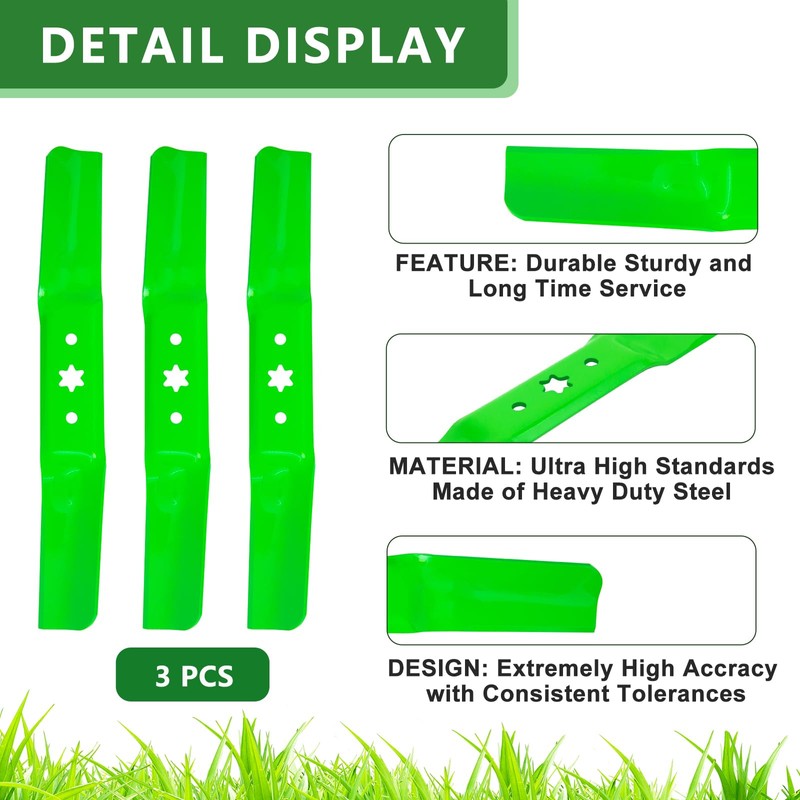 JYLEYJ (3 Pack) Mower Blade Replace 742-05056 942-05056 742-05056A 942-05056A