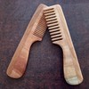 Set of 2 Combs Made of Pure Neem Wood with