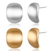 EVER FAITH Chunky Earrings Hypoallergenic Drop Matte Stud Earrings Statement