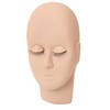 Lash Extension Mannequin Head, Simulated Reusable Practice Safe 3D Rubber