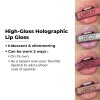 LARITZY Holographic Lip Gloss ~ OLD ROSE ~ Hydrating Topcoat