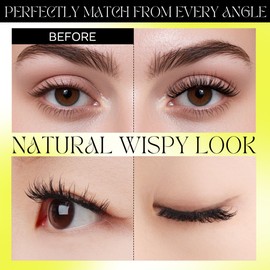 CALAILIS Magnetic Eyelashes with Applicator Upgrade Soft Magnetic Eyelashes Natural Look Reusable Magnet Lashes Kit No Glue Needed Easy to Wear and Remove (M24)
