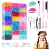 2000 Mini Bandas de Goma, Accesorios para Cabello para Niños