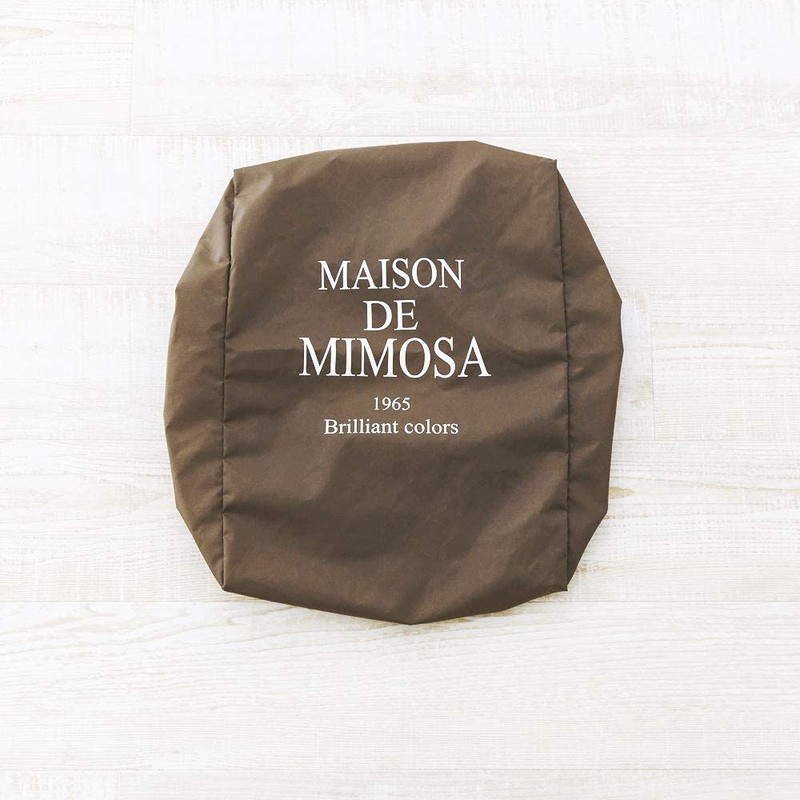 Mimosa Logo Bicycle Back Basket Cover Bicycle Basket Cover (Mocha