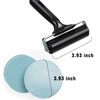4-Inch Rubber Brayer Roller & 4-Inch Plastic Stamp Making Pressure