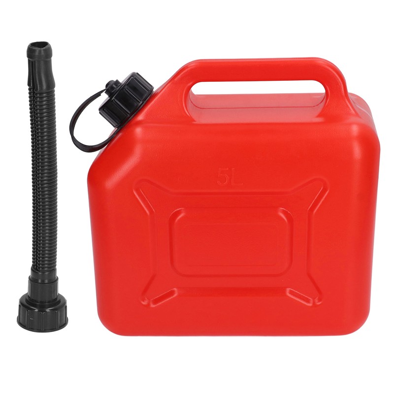 Gas Can 5L 1.3 Gallon ABS Leakage Free Red Portable