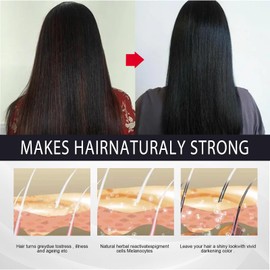 Centella Clean He Shou Wu Shampoo,Verdunkelungsshampoo,He Shou Wu Hair Darkening,Schwarzes Haar Shampoo Dye,Polygonum Multiflorum Shampoo,Fördert Das Haarwachstum Und Beugt Haarausfall Vor