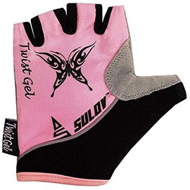 SULOV Twist Gel Children's Cycling Gloves, Children's, Twist Gel, pink