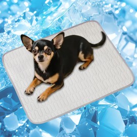 PWMENLK Cooling Mat for Dogs Cats Perfect Summer Ice Silk Pad for Small Medium Large Animal Washable and Chew-Proof Sleeping Seat for Crate, Bed, Floor, Car Seats Ideal for Outdoor Indoor