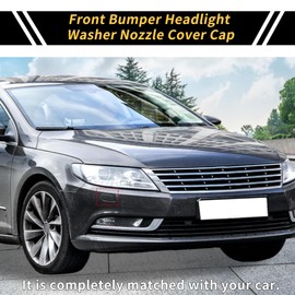 REPAIROCK 1 Pc Bumper Headlight Washer Nozzle Cover Cap for VW CC 358 2011-2017 Bumper Trim Nozzle Cover Plastic Front Right Unpainted