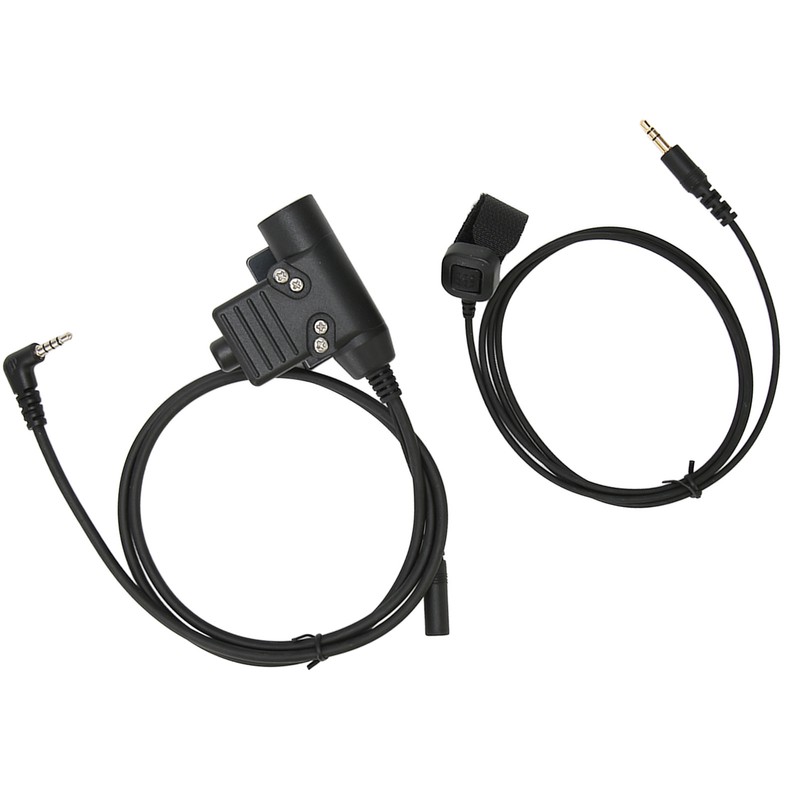 PTT Adapter with 90cm Cable Push to Talk Portable Headset