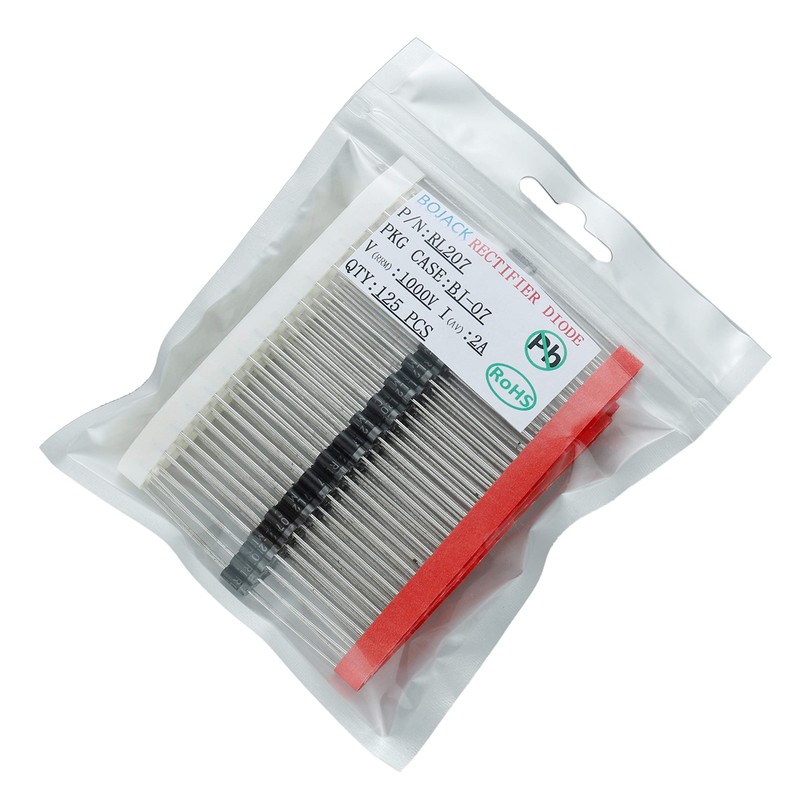 BOJACK RL207 Rectifier Diode 2 A 1000 V DO-15 Axial