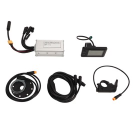DC 24V 36V 48V 17A Sine Wave Electric Bike Controller EN05 Panel with Power Sensor Thumb Throttle for Bike Conversion