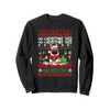 Xmas Tree Ornaments Are History Sweater Santa Pug Sweatshirt, black