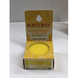 BURT'S BEES LEMON SORBET Lip Treatment with Vitamin C Net Wt. 0.25 Oz.