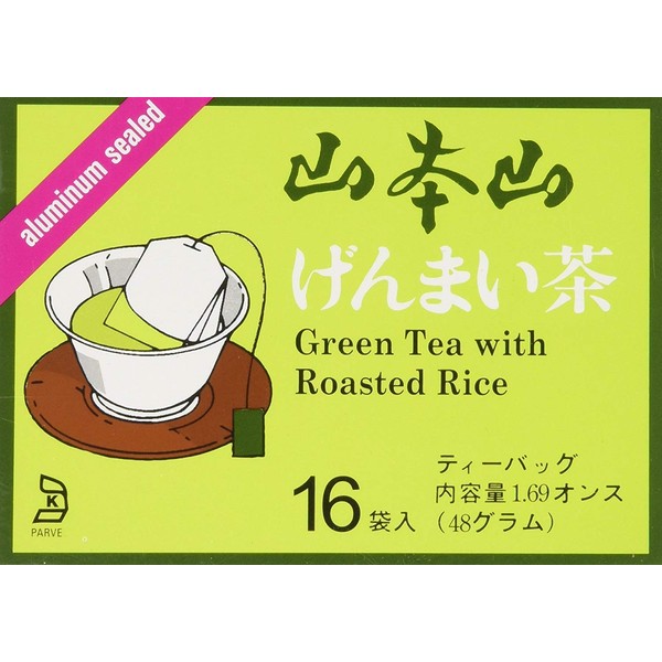 Yamamotoyama - Genmai Cha (Brown Rice Tea) 64 bags (4 Pack)