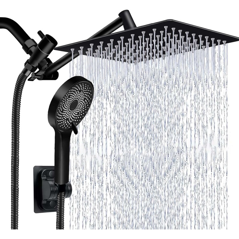 Shower Head,10 Inch High Pressure Rain Shower Head with Handheld